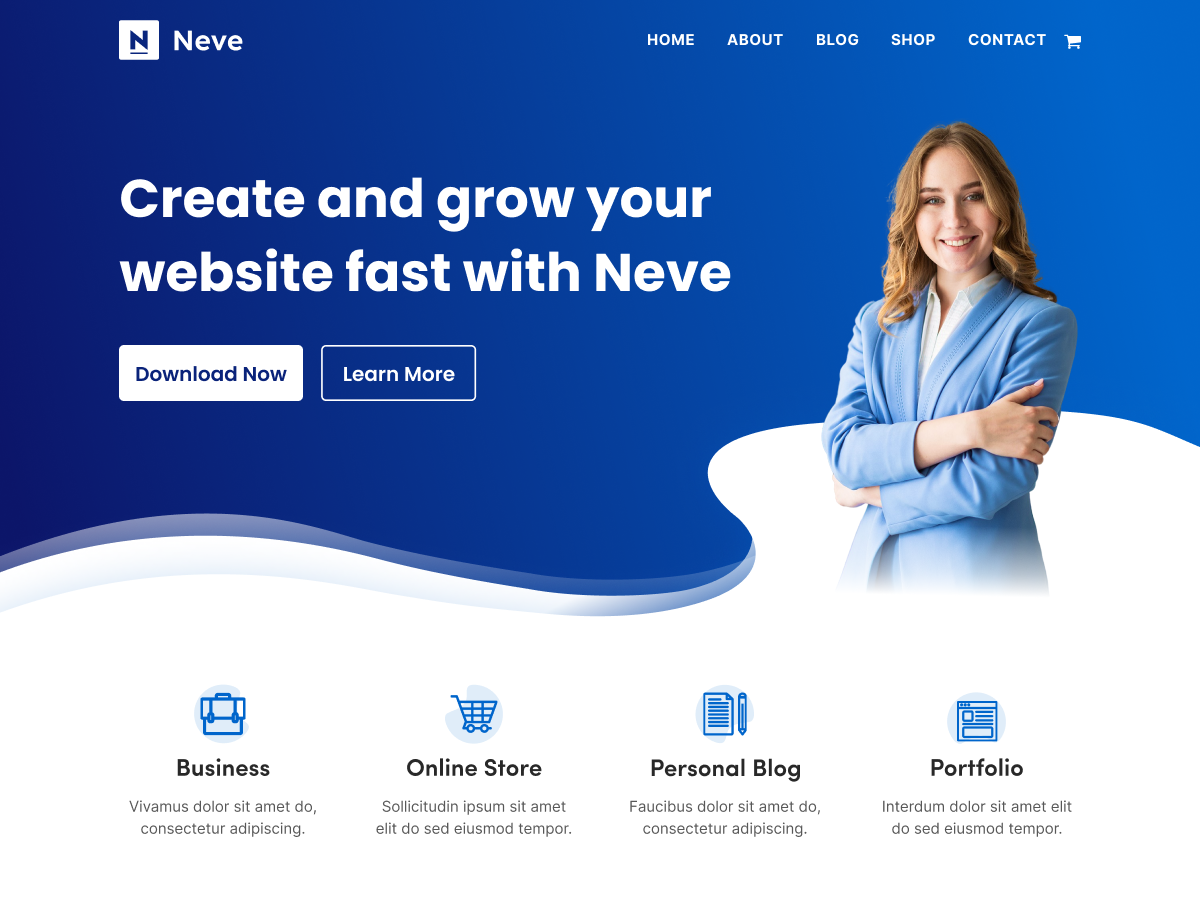 Neve is A Modern Lightweight Theme That is Well Responsive​
